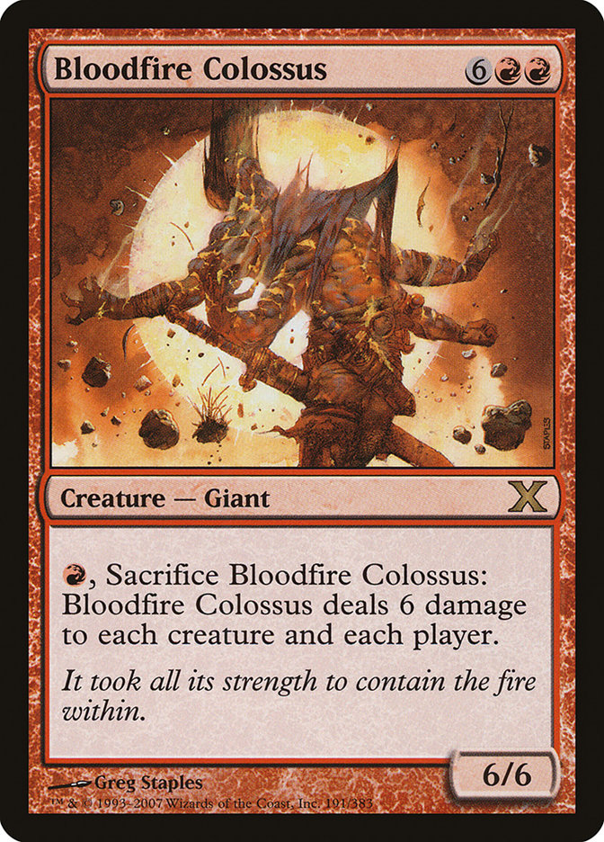 Bloodfire Colossus [Tenth Edition] | Gam3 Escape