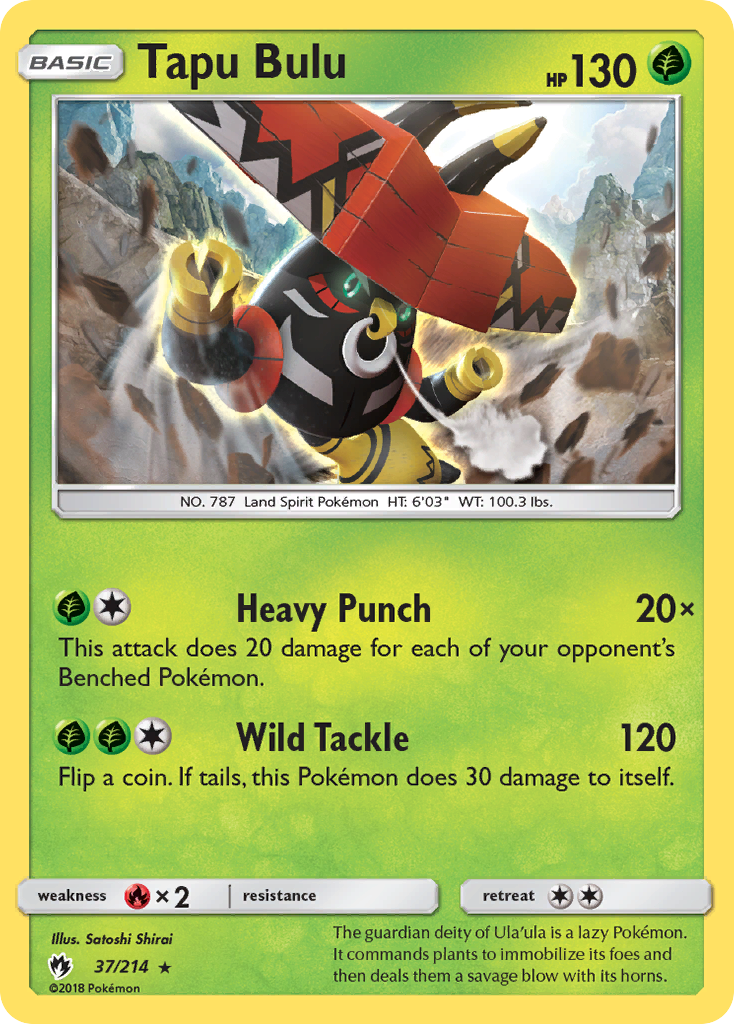 Tapu Bulu (37/214) [Sun & Moon: Lost Thunder] | Gam3 Escape