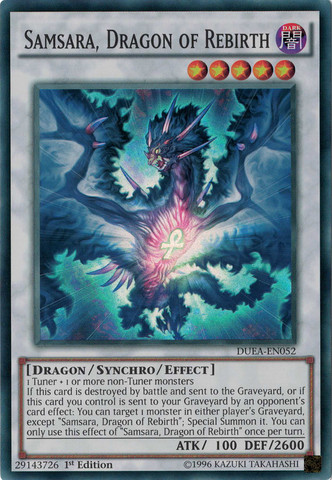 Samsara, Dragon of Rebirth [DUEA-EN052] Super Rare | Gam3 Escape