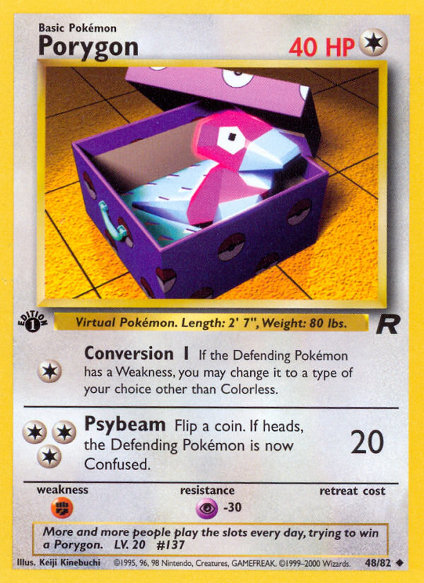 Porygon (48/82) [Team Rocket 1st Edition] | Gam3 Escape