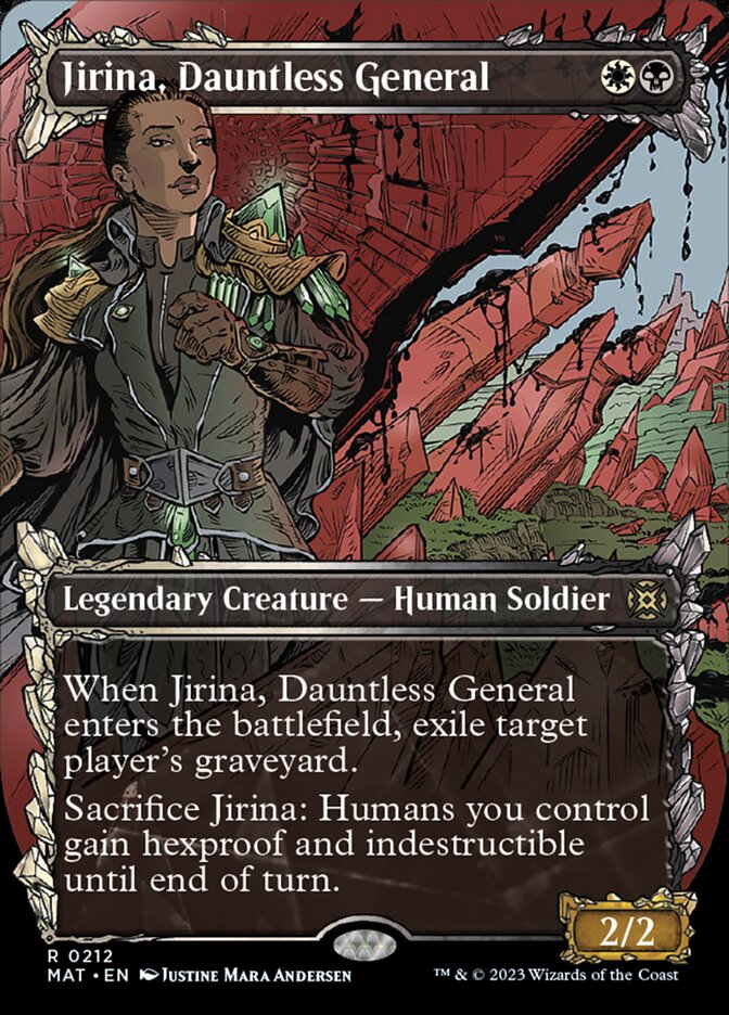 Jirina, Dauntless General (Showcase Halo Foil) [March of the Machine: The Aftermath] | Gam3 Escape