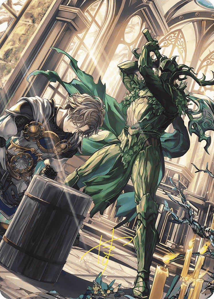Karmic Justice Anime Art Card (Gold-Stamped Signature) [Wilds of Eldraine Art Series] | Gam3 Escape
