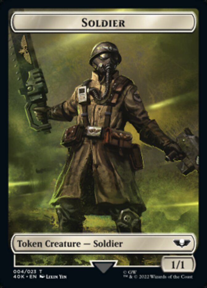 Soldier (004) // Vanguard Suppressor Double-sided Token [Universes Beyond: Warhammer 40,000 Tokens] | Gam3 Escape