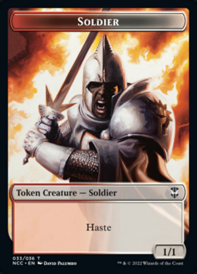 Soldier (33) // Devil Double-sided Token [Streets of New Capenna Commander Tokens] | Gam3 Escape