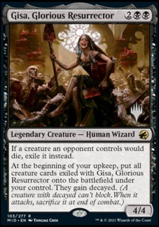 Gisa, Glorious Resurrector (Promo Pack) [Innistrad: Midnight Hunt Promos] | Gam3 Escape