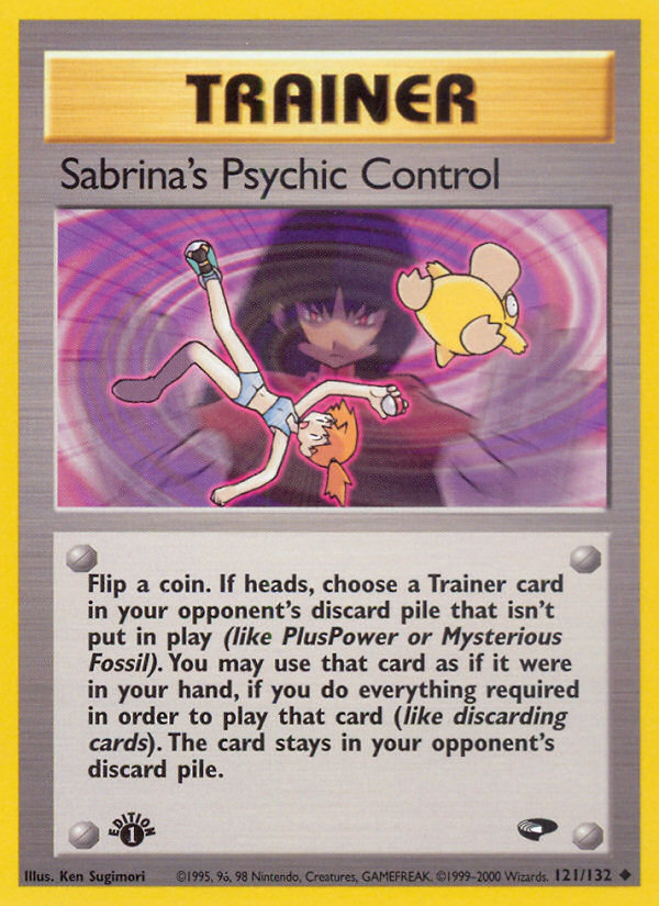 Sabrina's Psychic Control (121/132) [Gym Challenge 1st Edition] | Gam3 Escape