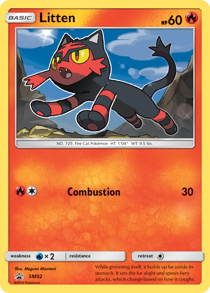 Litten (SM02) [Sun & Moon: Black Star Promos] | Gam3 Escape