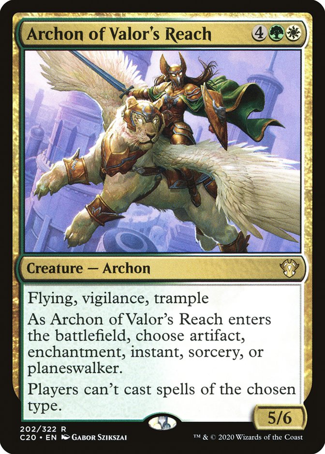 Archon of Valor's Reach [Commander 2020] | Gam3 Escape