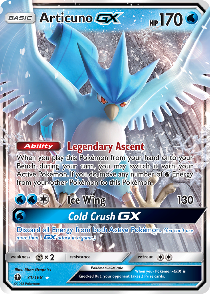 Articuno GX (31/168) [Sun & Moon: Celestial Storm] | Gam3 Escape