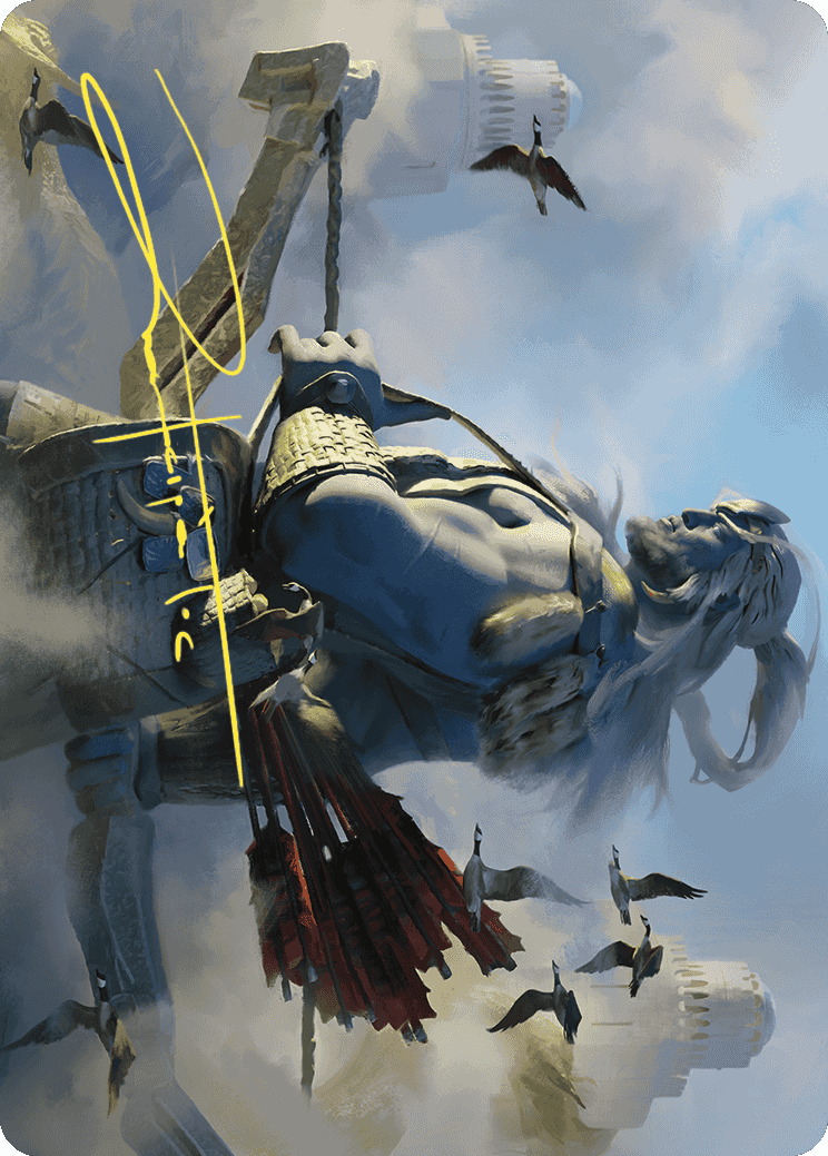 Skybeast Tracker Art Card (Gold-Stamped Signature) [Wilds of Eldraine Art Series] | Gam3 Escape