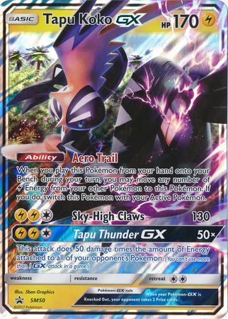 Tapu Koko GX (SM50) (Jumbo Card) [Sun & Moon: Black Star Promos] | Gam3 Escape