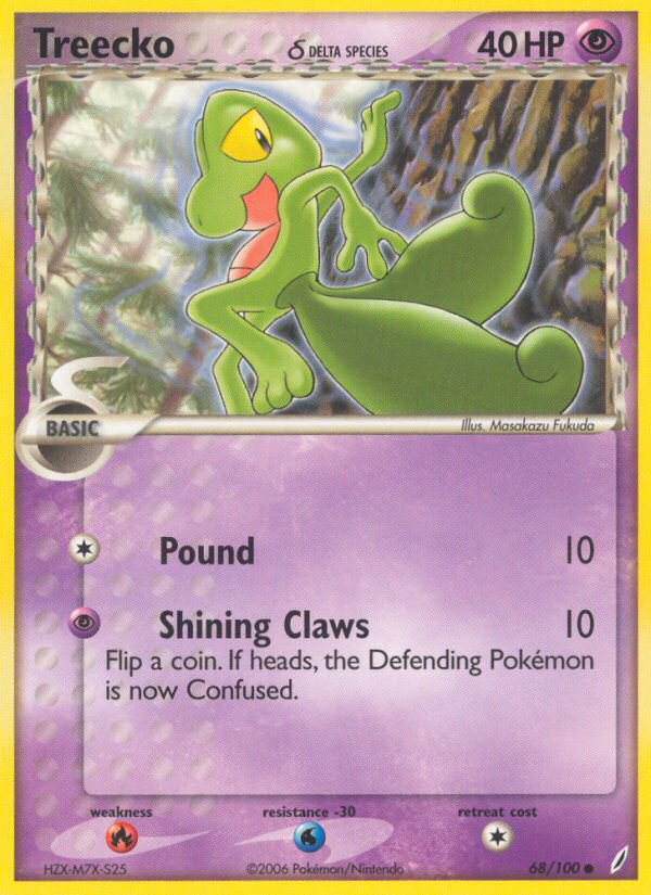 Treecko (68/100) (Delta Species) [EX: Crystal Guardians] | Gam3 Escape