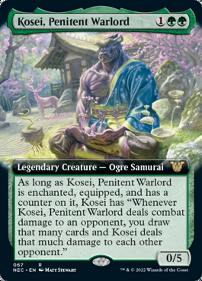 Kosei, Penitent Warlord (Extended) [Kamigawa: Neon Dynasty Commander] | Gam3 Escape