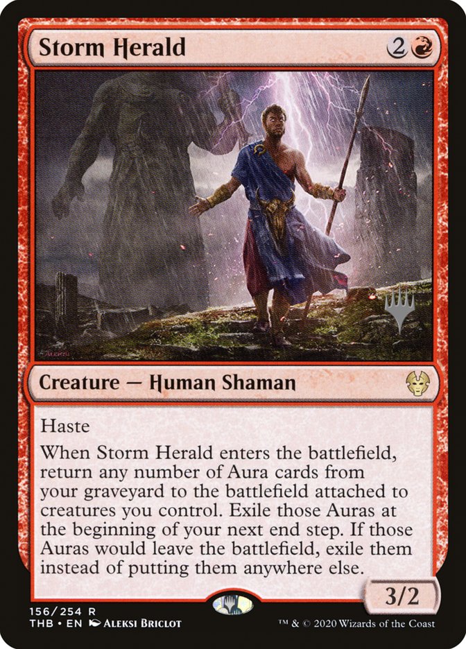 Storm Herald (Promo Pack) [Theros Beyond Death Promos] | Gam3 Escape