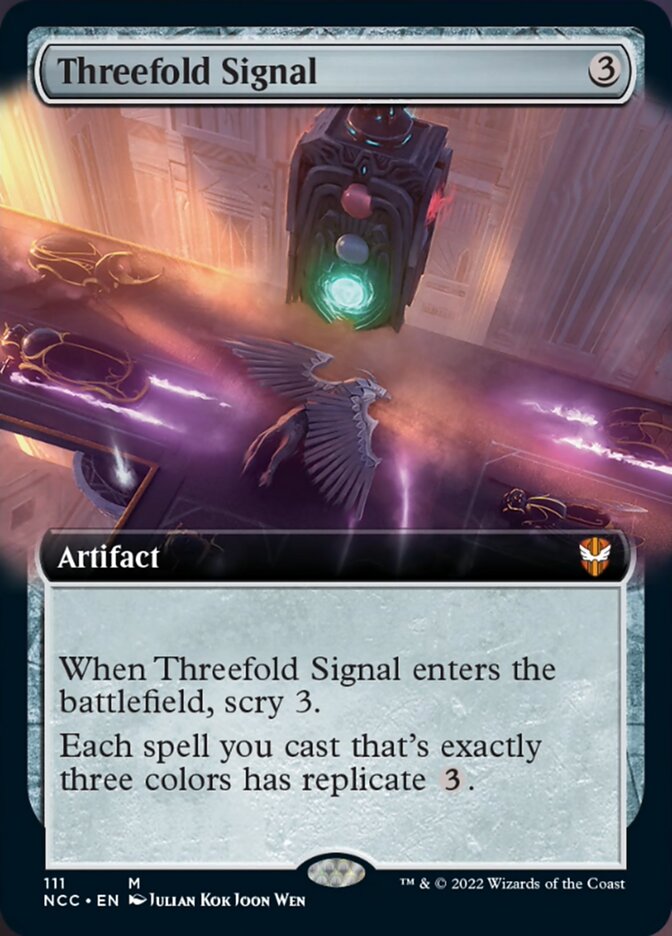 Threefold Signal (Extended Art) [Streets of New Capenna Commander] | Gam3 Escape