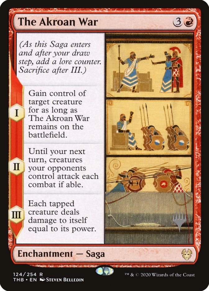 The Akroan War (Promo Pack) [Theros Beyond Death Promos] | Gam3 Escape