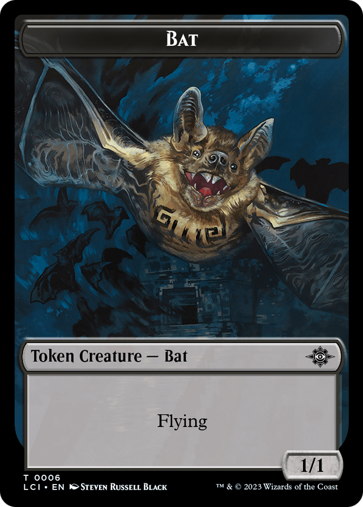Bat // Vampire (0004) Double-Sided Token [The Lost Caverns of Ixalan Commander Tokens] | Gam3 Escape