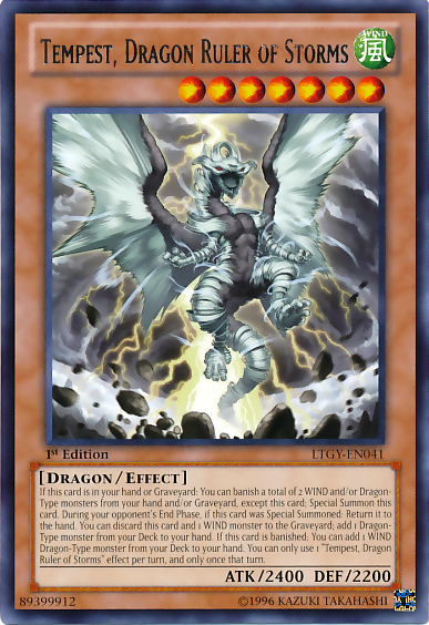 Tempest, Dragon Ruler of Storms [LTGY-EN041] Rare | Gam3 Escape