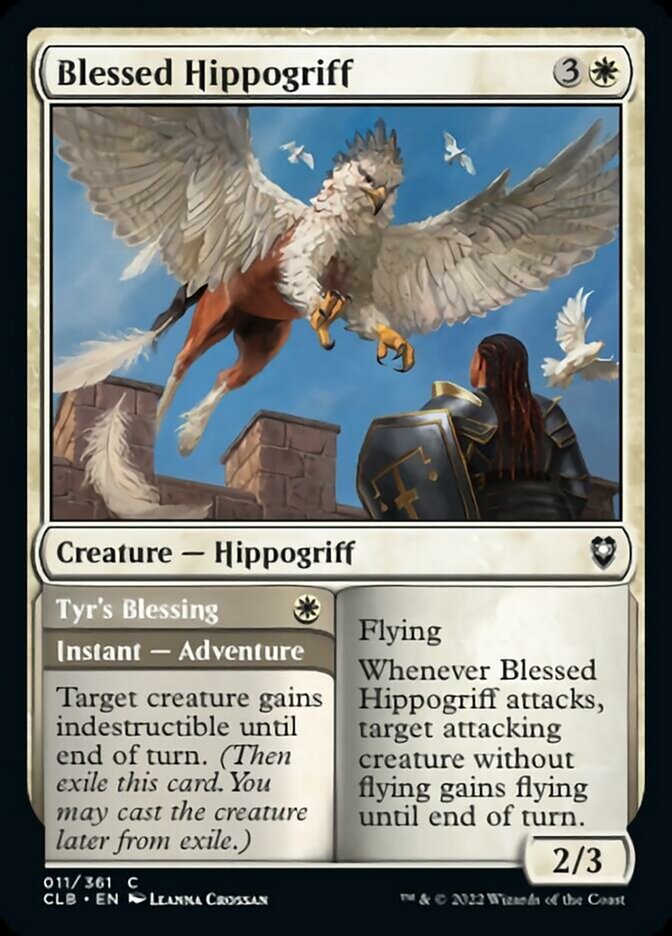 Blessed Hippogriff // Tyr's Blessing [Commander Legends: Battle for Baldur's Gate] | Gam3 Escape