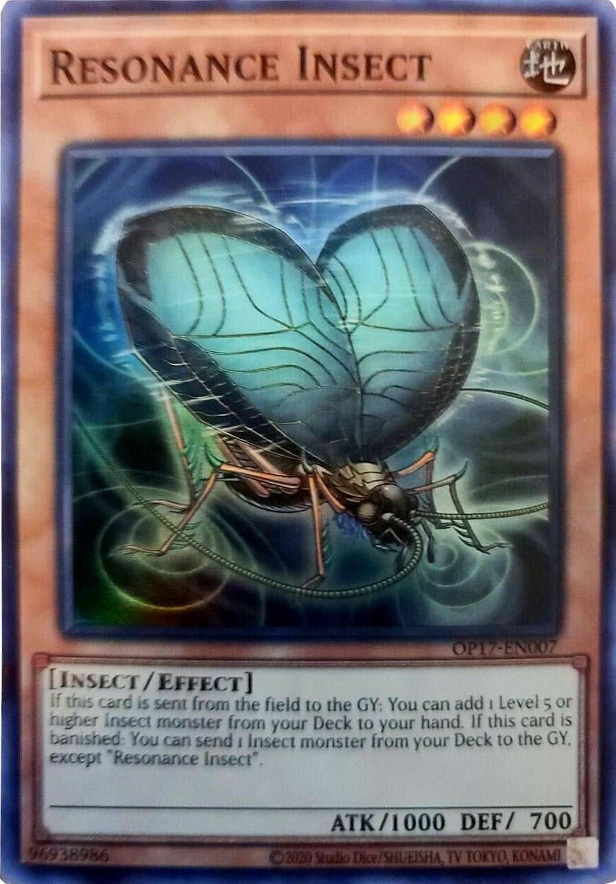 Resonance Insect [OP17-EN007] Super Rare | Gam3 Escape