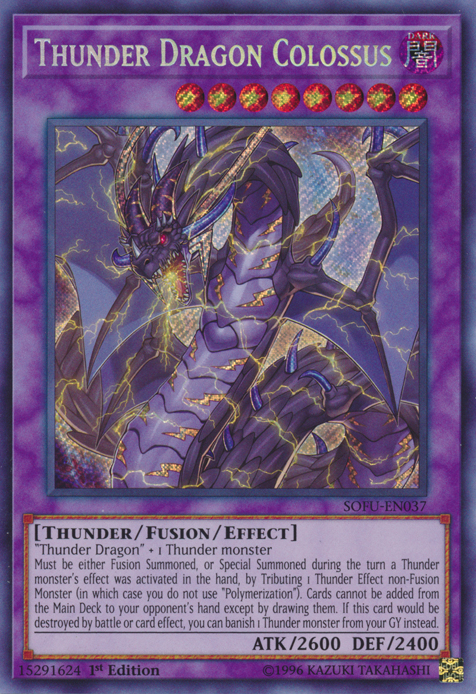 Thunder Dragon Colossus [SOFU-EN037] Secret Rare | Gam3 Escape