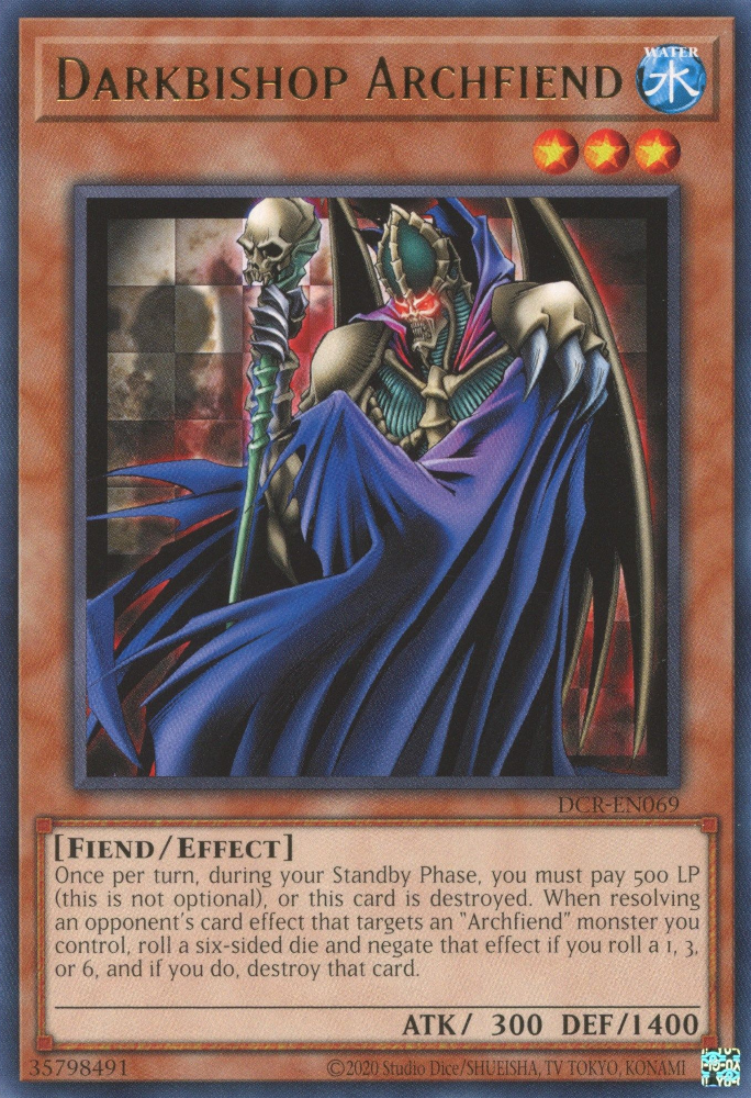 Darkbishop Archfiend [DCR-EN069] Rare | Gam3 Escape