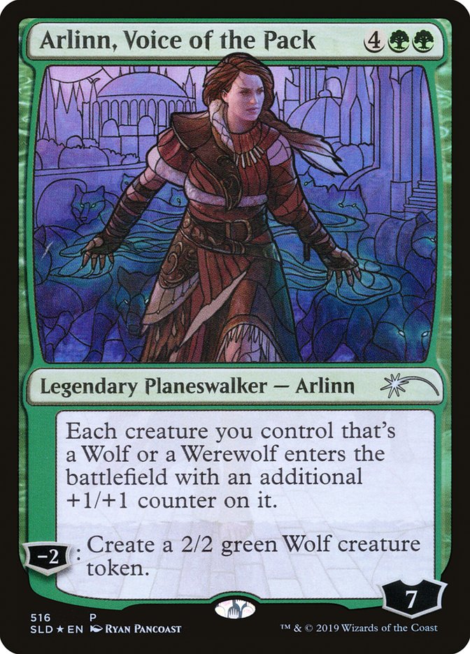 Arlinn, Voice of the Pack (Stained Glass) [Secret Lair Drop Promos] | Gam3 Escape