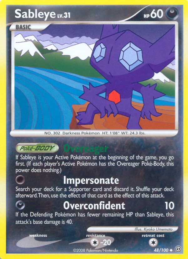 Sableye (48/100) [Diamond & Pearl: Stormfront] | Gam3 Escape