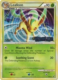 Leafeon (17/90) (Prerelease Promo) [Staff] [Nintendo: Black Star Promos] | Gam3 Escape