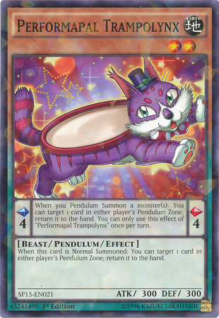 Performapal Trampolynx [SP15-EN021] Shatterfoil Rare | Gam3 Escape