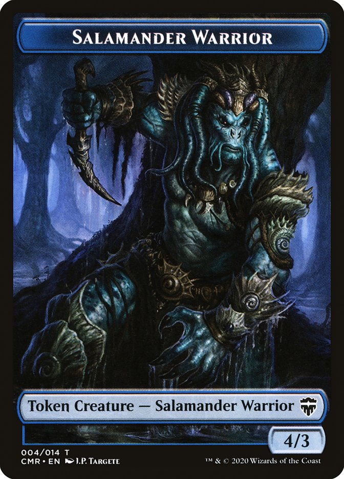 Copy (013) // Salamander Warrior Token [Commander Legends Tokens] | Gam3 Escape