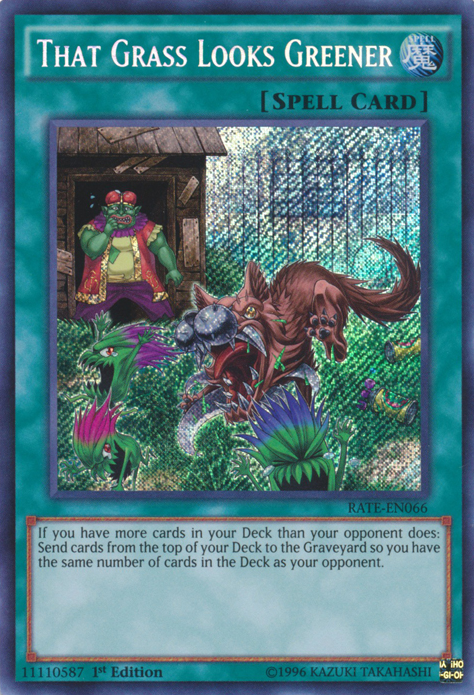 That Grass Looks Greener [RATE-EN066] Secret Rare | Gam3 Escape