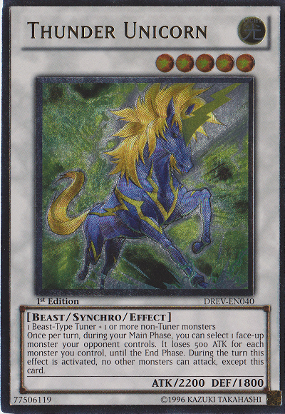 Thunder Unicorn (UTR) [DREV-EN040] Ultimate Rare | Gam3 Escape