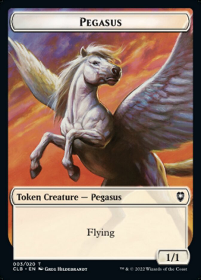 Pegasus Token [Commander Legends: Battle for Baldur's Gate Tokens] | Gam3 Escape