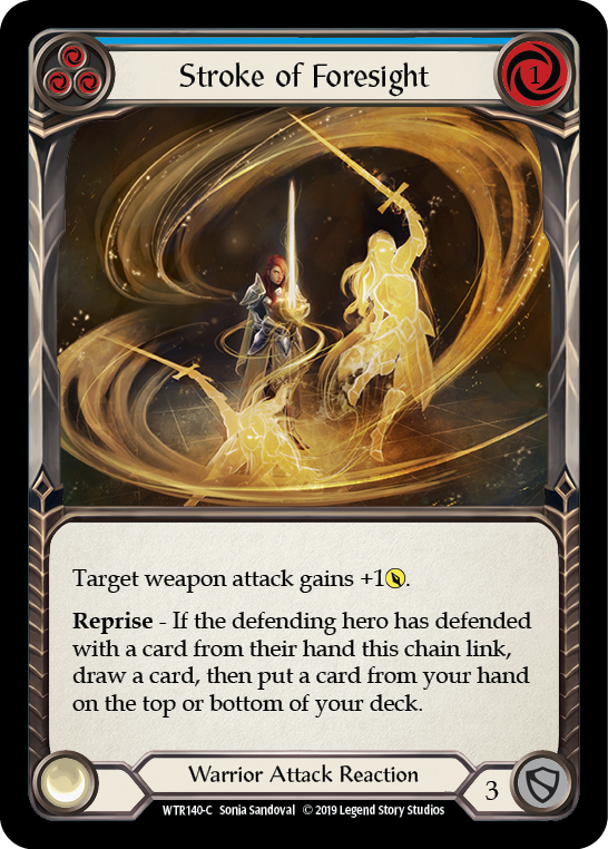 Stroke of Foresight (Blue) [WTR140-C] Alpha Print Rainbow Foil | Gam3 Escape