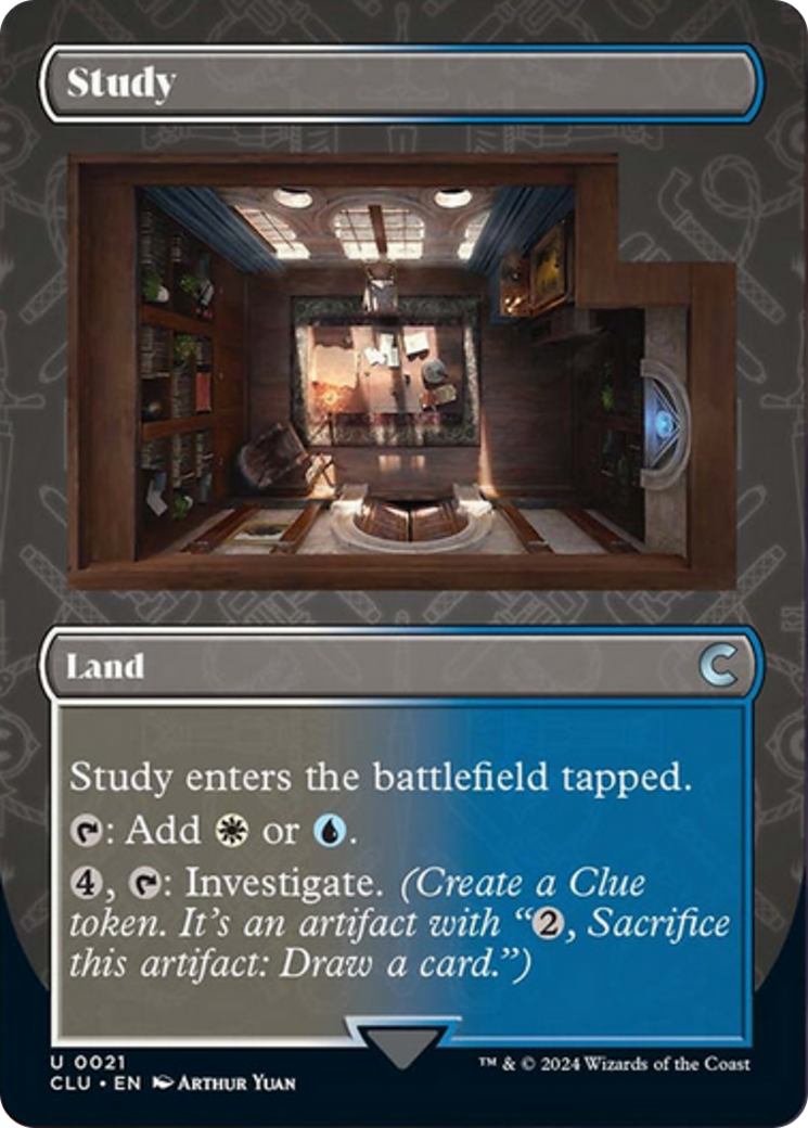 Study (Borderless) [Ravnica: Clue Edition] | Gam3 Escape