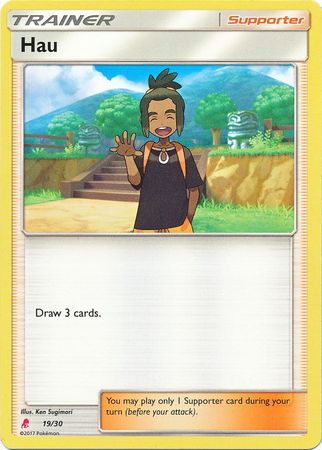 Hau (19/30) [Sun & Moon: Trainer Kit - Lycanroc] | Gam3 Escape