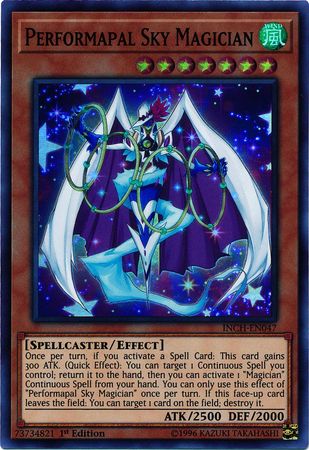 Performapal Sky Magician [INCH-EN047] Super Rare | Gam3 Escape