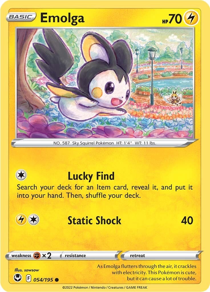 Emolga (054/195) [Sword & Shield: Silver Tempest] | Gam3 Escape