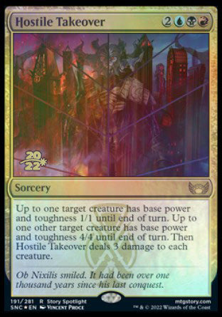 Hostile Takeover [Streets of New Capenna Prerelease Promos] | Gam3 Escape