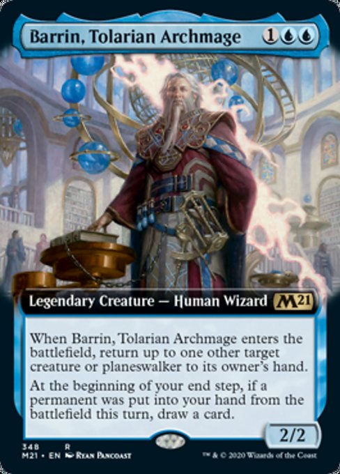 Barrin, Tolarian Archmage (Extended Art) [Core Set 2021] | Gam3 Escape