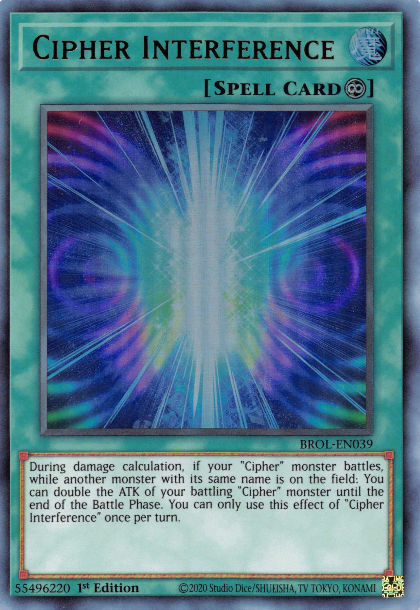 Cipher Interference [BROL-EN039] Ultra Rare | Gam3 Escape