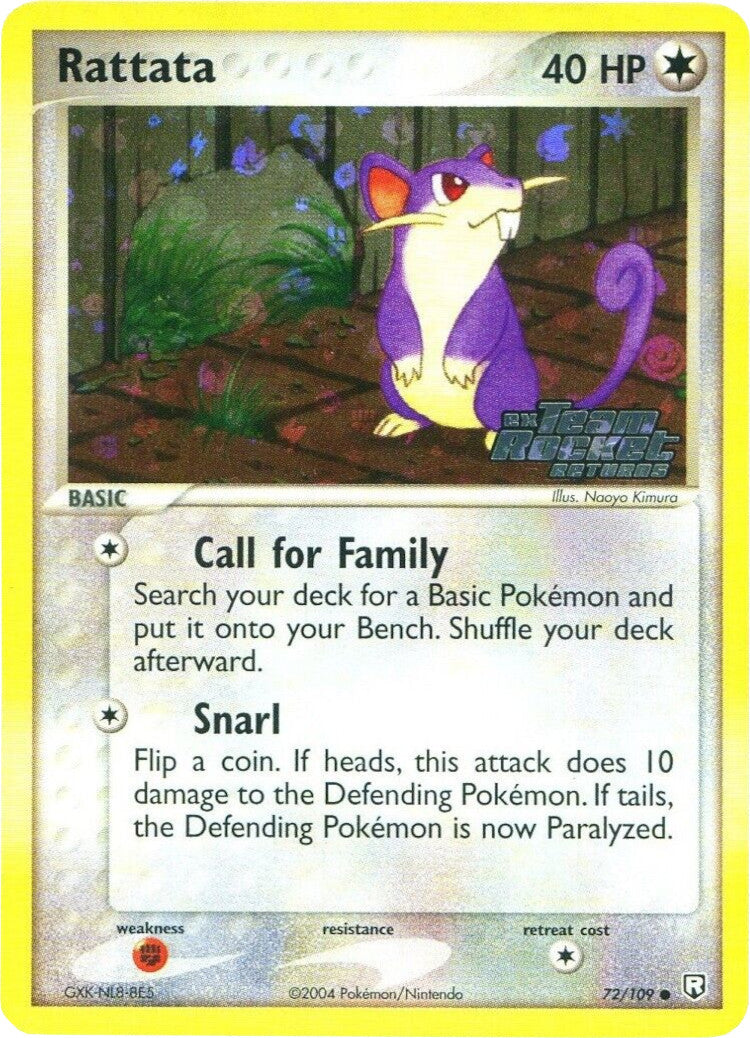 Rattata (72/109) (Stamped) [EX: Team Rocket Returns] | Gam3 Escape