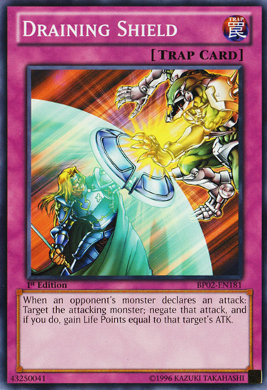 Draining Shield [BP02-EN181] Common | Gam3 Escape