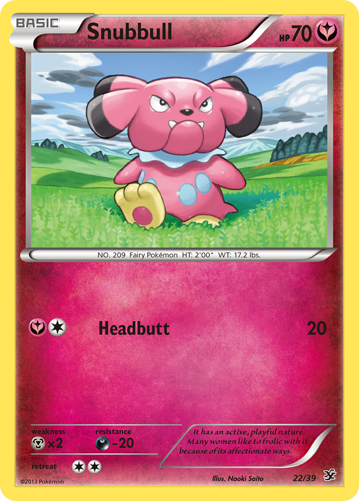 Snubbull (22/39) [XY: Kalos Starter Set] | Gam3 Escape