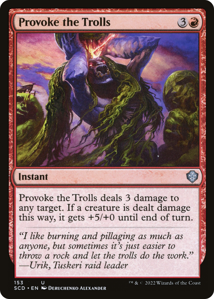 Provoke the Trolls [Starter Commander Decks] | Gam3 Escape
