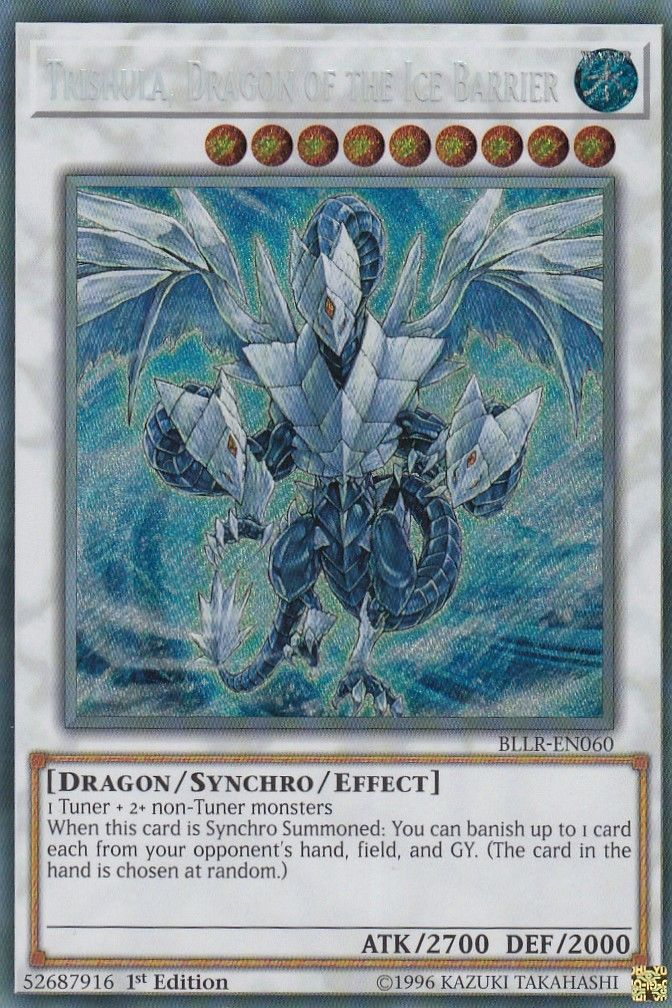 Trishula, Dragon of the Ice Barrier [BLLR-EN060] Secret Rare | Gam3 Escape