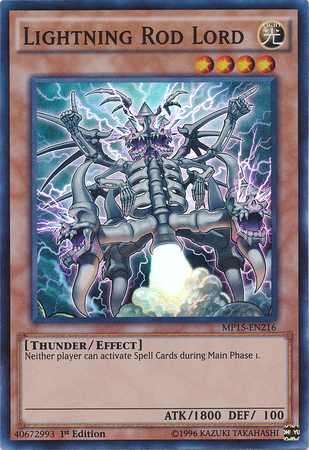 Lightning Rod Lord [MP15-EN216] Super Rare | Gam3 Escape