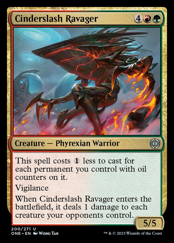 Cinderslash Ravager [Phyrexia: All Will Be One] | Gam3 Escape