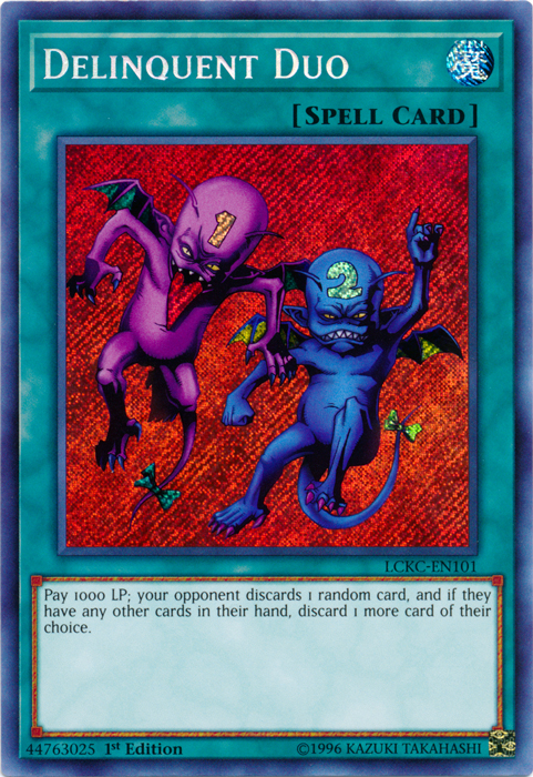 Delinquent Duo [LCKC-EN101] Secret Rare | Gam3 Escape